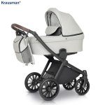 Krausman - Carucior 3 in 1 Rider Soft Light Grey - Testat ADAC